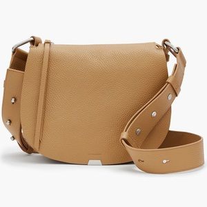 AllSaints Captain Round Leather Crossbody | Palisades Tan | Gently Used